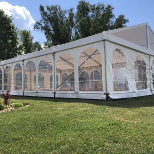 Festzelt 8m Breite, 3m Raster