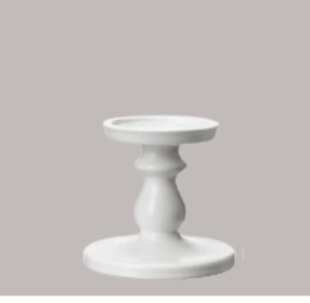 Blockkerzenständer weiss klein