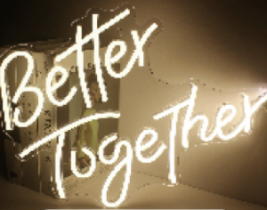 Leuchtschild Better Together