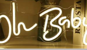 Leuchtschild Oh Baby