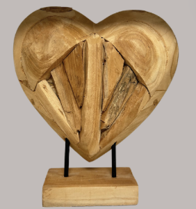 Herz Aufsteller Holz
