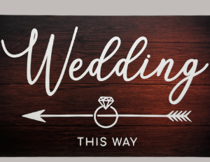 Wedding Schild
