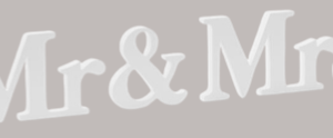 Mr & Mrs Buchstaben