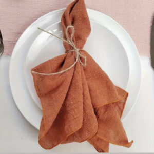Leinenserviette terracotta
