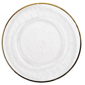 Platzteller mit Goldrand