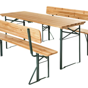 Bierbankgarnitur mit Rückenlehne