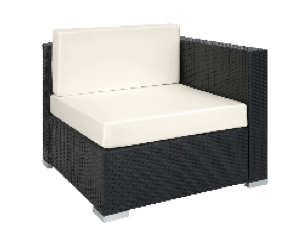 Rattan Element eckig