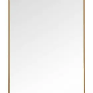 Standspiegel mit goldenen Rand