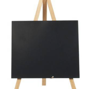 Kreidetafel mit Staffelei