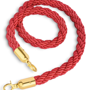 Absperrkordel gold/rot