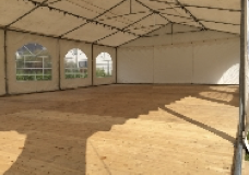 Partyzelt Holzfußboden